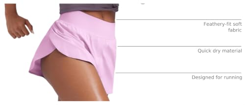 Image of CRZ YOGA High Waisted Split Running Shorts 3 inch | Mesh Liner, Quick Dry, Lightweight, for Women