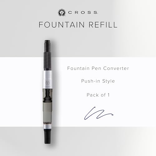 Image of Cross Fountain Pen Converter Push-In Style - Fountain Pen Converter for Convenient Refilling - Ink Cartridge Alternative - Snap-Fit Design - Writing Supplies - Easy to Use