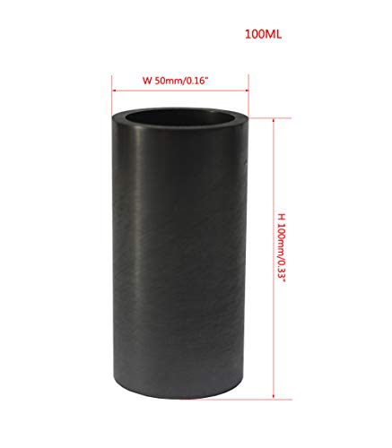 OTOOLWORLD Smelting Lab Graphite Crucible Lab Supply (50MM(1.97") X 100MM(3.94"))