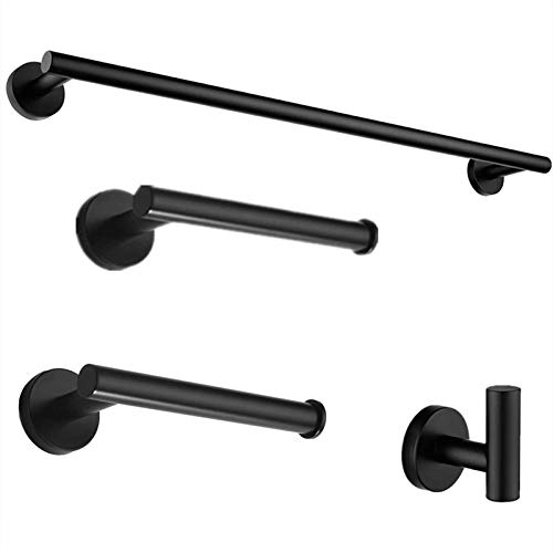 Gecious Handtuchstange, 61 cm, mattes Schwarz Cover