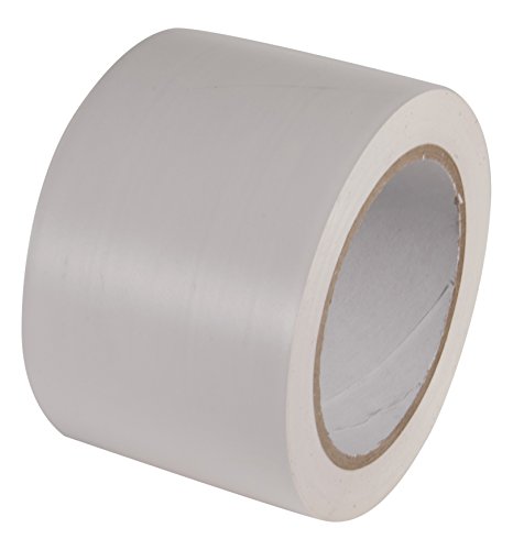 INCOM Manufacturing: PVC Vinyl Safety Aisle/Pipe Marking Conformable Durable Color Coding Abrasion Resistant Tape, 3 inch x 108 ft., Safety White - Ideal for Walls, Floors, Equipment