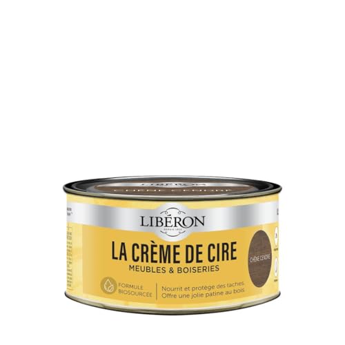 Libéron La crème de cire pour bois, en pâte, Chêne cendré 500ml