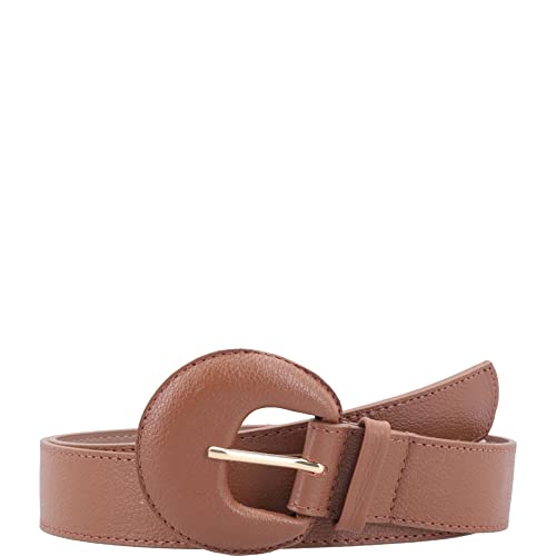 CINTO BAUARTE TRADICIONAL FIVELA REDONDA FEMININO COURO