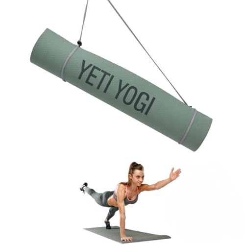 Image of EVA Yoga Mat 6mm Army Green Anti Slip Exercise Workout Mat Durable Comfortable Unisex Home Gym Pilates Fitness Training
