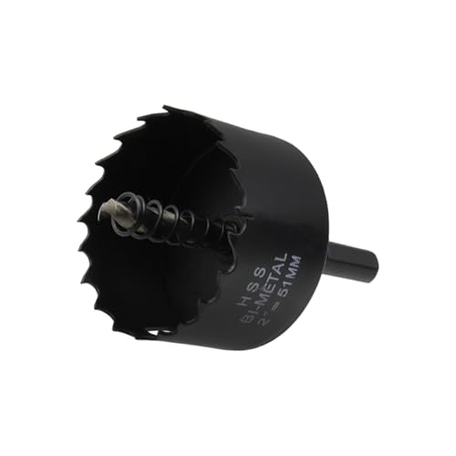Image of 2-inch Hole Saw BI-Metal Hole Saw Drill Hole Cutter for Hard Wood, Thin Metal, Plaster Ceiling, Plastic, Fiberglass- 2pcs