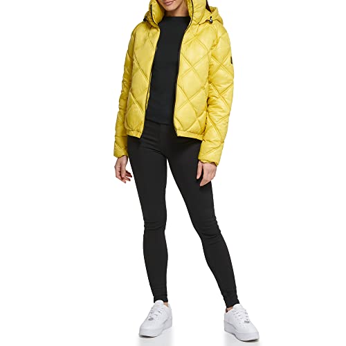 Kenneth Cole Women's Mixed Quilted Down Alternative Puffer Coat2