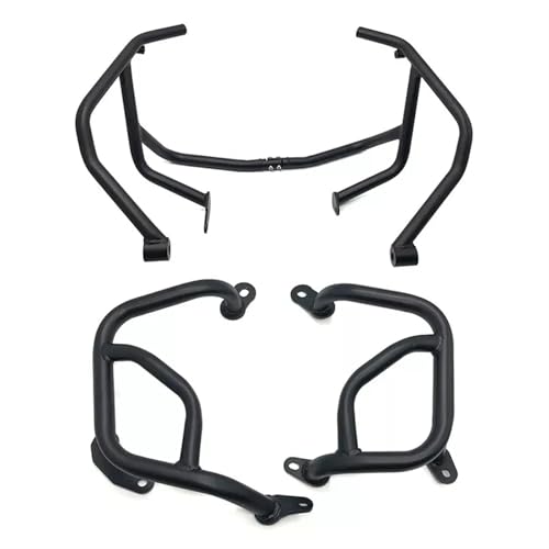 Crash bar BMW F900R et F900XR noir : kit de protection moteur complet 2020-2023