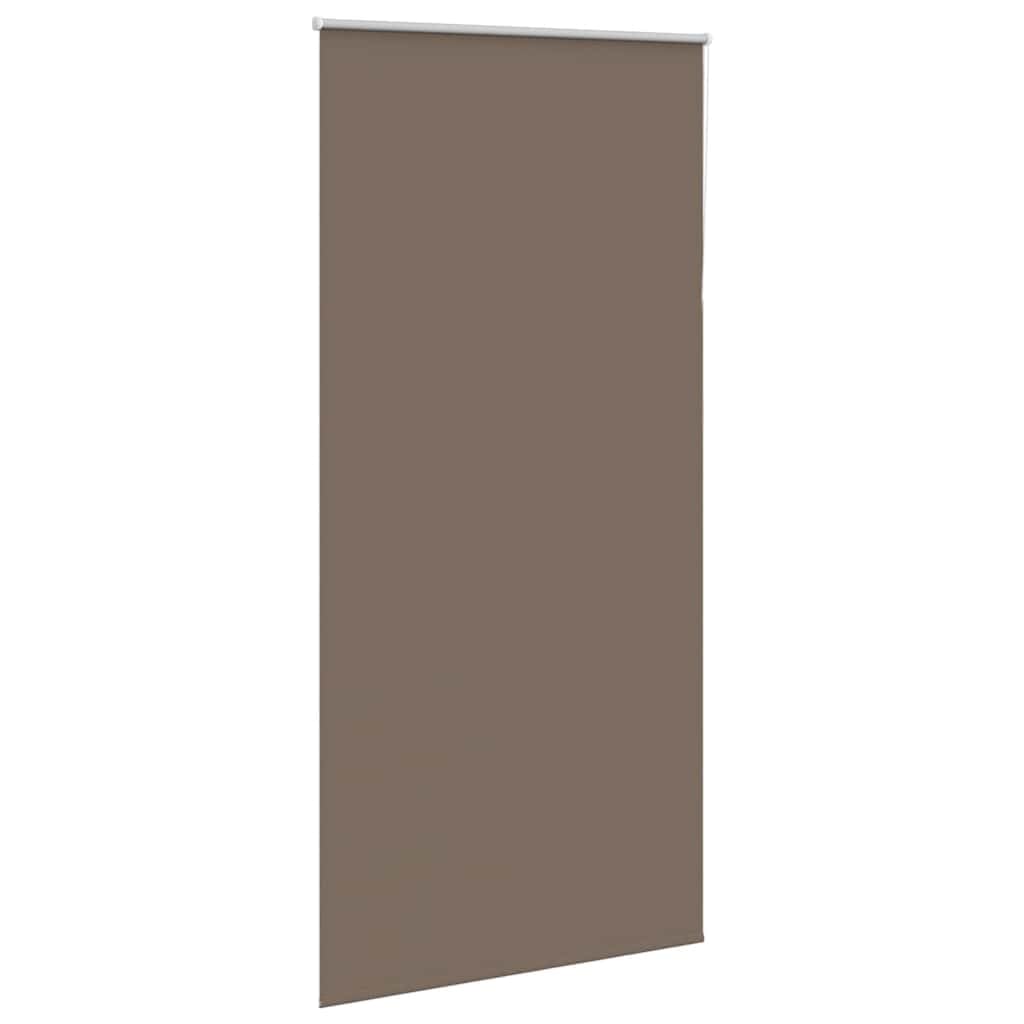 Roleta zaciemniająca kawowy brązowa, 95 x 210 cm, z łącznikiem łańcucha, szerokość materiału 90,7 cm, 100% poliester, szyna aluminiowa, mocowanie zaciskowe i montaż na wiertarce, ochrona
