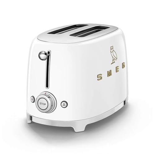 Comparison: Smeg Cream Toaster 9 Smeg 2-Slice Toaster, Stainless Steel, OVO Collection, Two Slice Toaster with 6 Presets and Removable Crumb Tray (Glossy White)