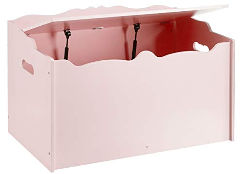 Amazon Basics Fsc Certified Kids Wooden Toy Box Storage Chest, Pink #TOP1
