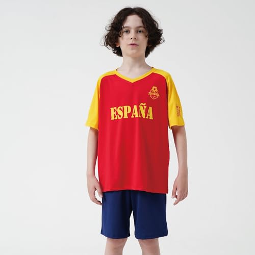Image of Cnins Kids Soccer Jersey Kit for Boys & Girls- Breathable & Quick-Dry - Youth Soccer Football Training Gifts (2T-14Y)