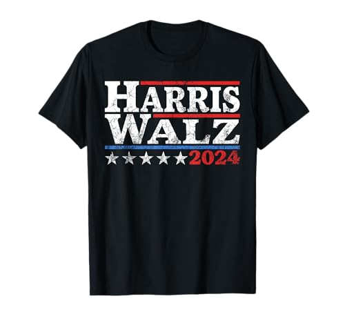 Harris Valzer 24 Elezione Kamala Harris Tim Waltz 24 Maglietta