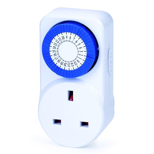 Status: IONOS 24 Hour Mini Timer Switch | 24 Hour Segment Timer Light Switch | White UK Plug | ION24HMINIT10 | Mechanical Option C