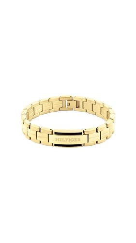 Tommy Hilfiger Men's Jewelry - Hypoallergenic Link Bracelet with Fold-Over Clasp – Casual and Stylish - Fashion Accessory, Gift for Him