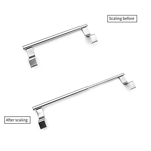 Supports à double serviette à crochet unique en acier inoxydable robuste - 5