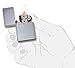 Zippo Vintage Brushed Chrome with Slashes Pocket Lighter, One Size (230)