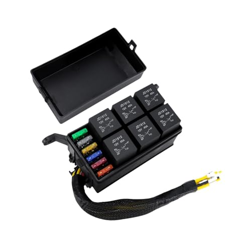 Boîtier de relais 12V en cuivre et nylon haute résistance pour panneau de commande auto