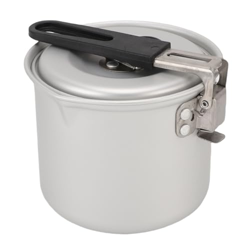 Camping Pot, Aluminum Small Milk Pot with Lid And Foldable Handle Portable Multifunctional Cooking Cup for Outdoor Hiking Backpacking Picnic