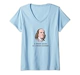 Photo Gallery donna benjamin franklin ha detto che un penny salvato è un penny guadagnato maglietta con collo a v Photo Gallery donna benjamin franklin ha detto che un penny salvato è un penny guadagnato maglietta con collo a v