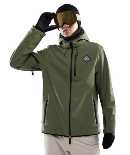 Fodera in tessuto a rete SIROKO - Giacca Softshell da Sci W2 Army - S - Verde
