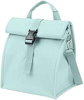 KALIDI Roll Top Insulated Lunch Bag,Cooler Bag with Adjustable Shoulder Straps,Foldable Waterproof Picnic Bag Cool Bag for Lunch for Women Men Adults Office Work,Camping,for Kids to School (Green)