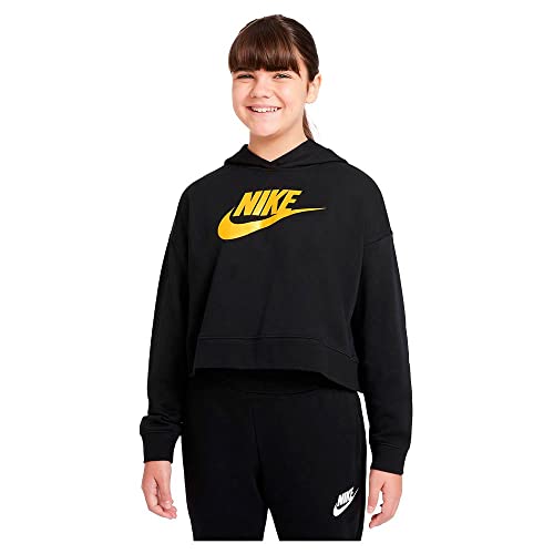 Nike Girl's Sportswear Club Fleece Crop Hoodie (Little Kids/Big Kids)