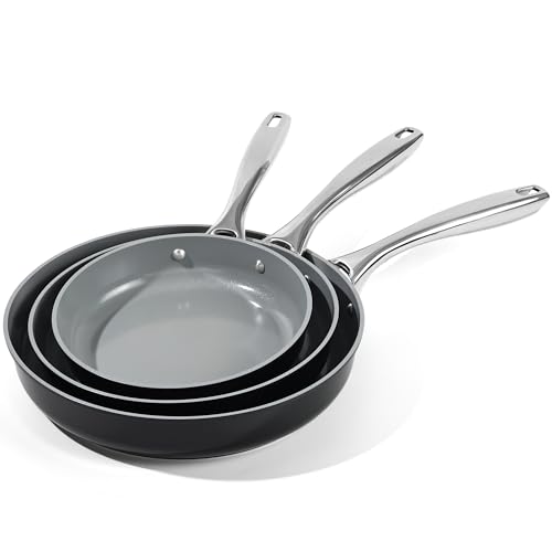 Zalnuuk Non Stick Frying Pans, Ceramic Pan Skillet, Non Toxic Pans for Cooking, 8