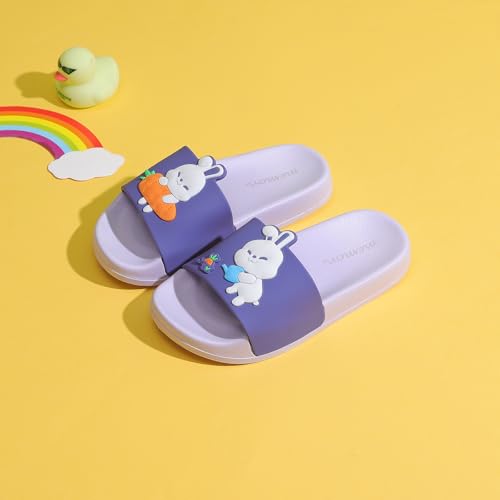 Image of MEMON Toddler Little Kids Dinosaur Beach /Pool /Shower Slides /Anti-Skid Home Bath Slippers /Cute Summer Outdoor Shoes for Girls and Boys