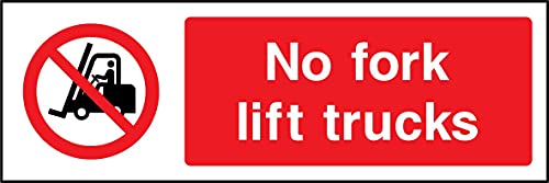 Panneau No Fork Lift Trucks rétrofléchissant à haute visibilité pour sécurité