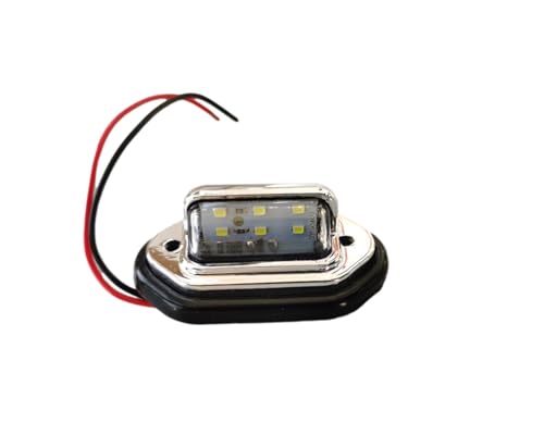 Evite multas por matrícula oscura con el pack de 2 luces LED traseras para camión de 12V y 24V