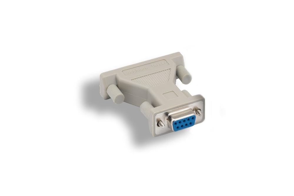 Kentek DB9 9 Pin to DB25 25 Pin Molded Serial Loop Back Tester Adapter Female to Female F/F-image-29