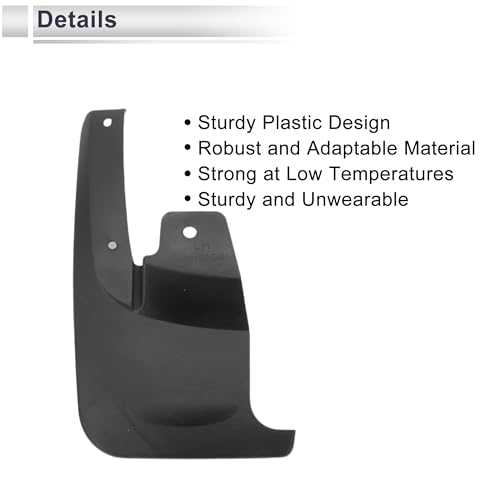 Image of X AUTOHAUX 1set Front and Rear Mud Flaps Splash Guards Mud Guards for Isuzu D-MAX 2 Doors 2010-2020 W /Mount Accessories