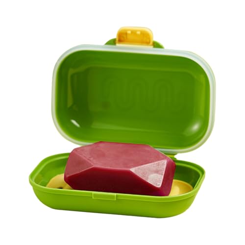 Estuche De Jabón para Viaje - Portajabón Portátil A Prueba De Fugas | Recipiente para Pastilla De Champú Camping & Gimnasio | Tapa Sellada, Diseño Drenante, para Baño Ducha, Colegio, Vacaciones,