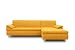 Produktbild DOMO Collection Ecksofa Bounty | Schlaffunktion L-Form Sofa | 266 x 172 x 82 cm | Eckcouch Schlafsofa mit Bett in gelb