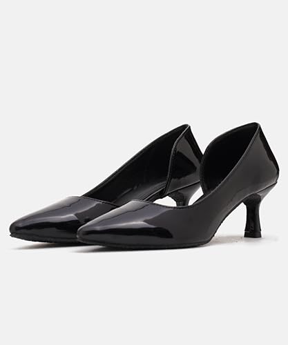 Image of JM LOOKS Women's Pointed Toe Kitten Heel Pumps Elegant Slip-On Dress Shoes for Wedding Party & Office