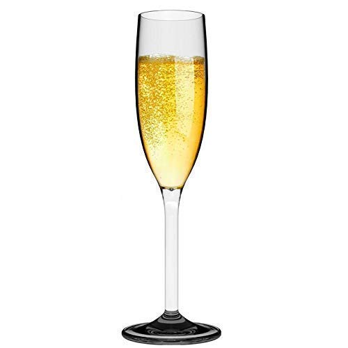 Image of WQR - Champagne Glasses or Red Wine Crystal Cut Wine Glass - 190 ML,Set of (12)