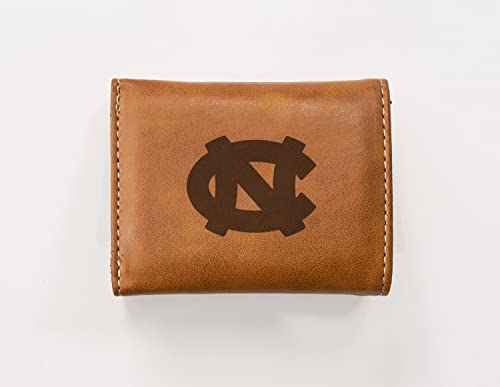 Image of Rico Industries NCAA Laser Engraved Tri-Fold Wallet, Brown