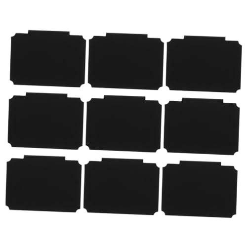 FUNNETOYU 9個入り 付き板ラベル 滑らかな書き心地 消去可能な 表示用収納ビ