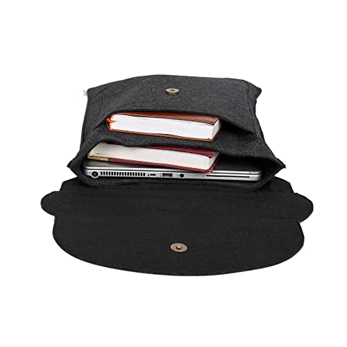 Image of OON Laptop Sleeve Sleek Black Felt 11 Inch