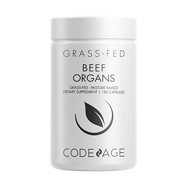 Codeage Grass Fed Beef Organs Supplement Glandulars Supplements