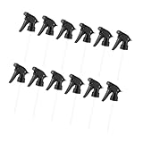 Cabilock 12 piezas Boquilla de Pulverizador de Repuesto para Botella Negras Fácil Instalación Diseño Reutilizable para Limpieza Cuidado de Plantas y Cosméticos Hogar y Oficina