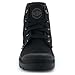 Palladium Men's Pampa Hi Boot, Vegan Canvas Lace Up Boot, Black/Black, 9 M
