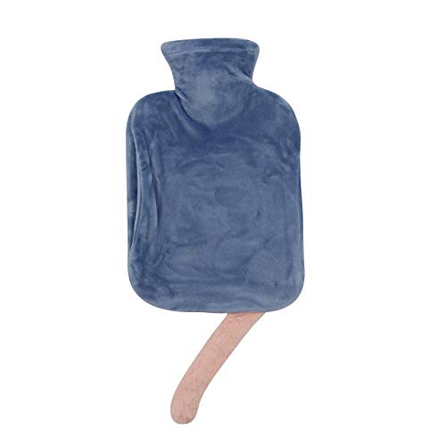 1 Liter Rubber Hot Water Bottle With Soft Plush Fleece Cover, Cute Cat Water Bag Hot And Cold Therapy For Cramps Pain Relief #TOP4
