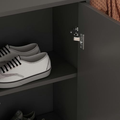Solution de rangement chaussures bois compacte 3 niveaux pour entrée - 7
