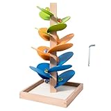 en bois sécurisée : Fabriqué avec des matériaux sans échardes, ce jouet éducatif offre une texture naturellement polie qui préserve les mains et permet une interaction sans souci, tandis que les jeunes découvrent la de faire descendre les boules dans sa structure bien pensée.