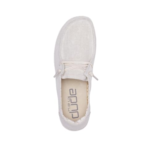 Image of HEYDUDE Women's Wendy Metallic Sparkle Slip On Shoes | Stylish Fashion Loafers for Women | Lightweight & Comfortable
