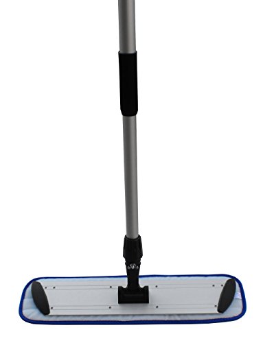 18" Professional Microfiber Floor Cleaning Kit | Superior Microfiber Mop Pads | Microfiber Mop Handle & Frame Set (18")