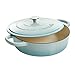 Crock Pot Artisan Enameled Cast Iron Braiser W/Lid, 5-Quart, Aqua