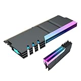 Mejore la velocidad de la computadora: junto con los LED RGB direccionables, nuestros disipadores de calor RAM admiten el control direccionable de la placa base ARGB de 5 V con ajustes de luz ajustables, lo que le da a su PC un aspecto elegante y una experiencia impresionante