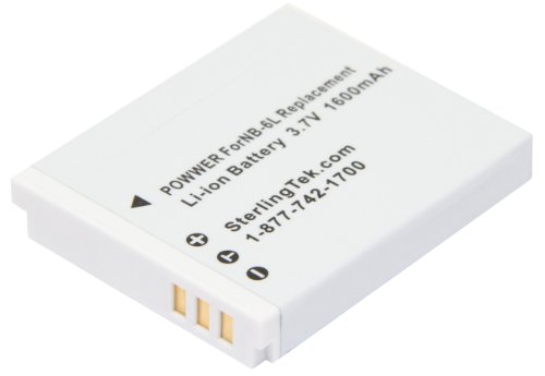 STK Canon NB-6L NB-6LH Battery 1600mAh for Powershot SX710 HS ,SX520 HS ,SX530 HS ,SX510 HS ,S120 ,SX700 HS ,SX610 HS ,SX600 HS, D30, and S95 Cameras - Thumbnail 3